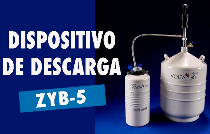 Como transferir nitrogênio líquido entre botijões com o dispositivo de descarga ZYB-5